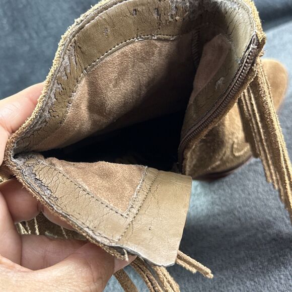 Sam Edelman Women's Benjie Western Fringe Ankle Bootie Golden Caramel, US 7 - Picture 13 of 14